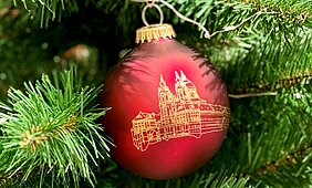 Christbaumkugel mit Stiftsmotiv