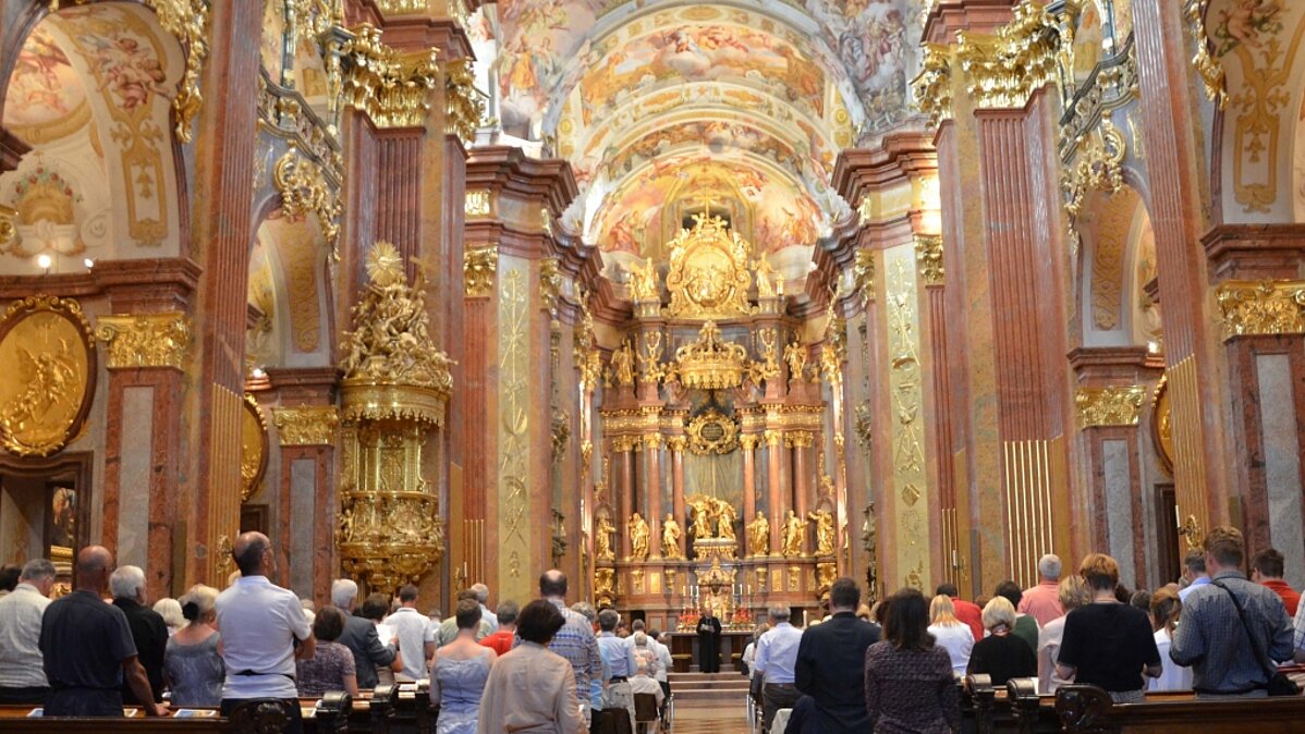 Service in the Abbey Church
