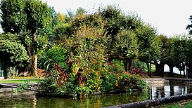 Baroque water basin in the Abbey Park