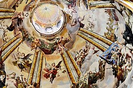 Stiftskirche Freskendetail Kuppel