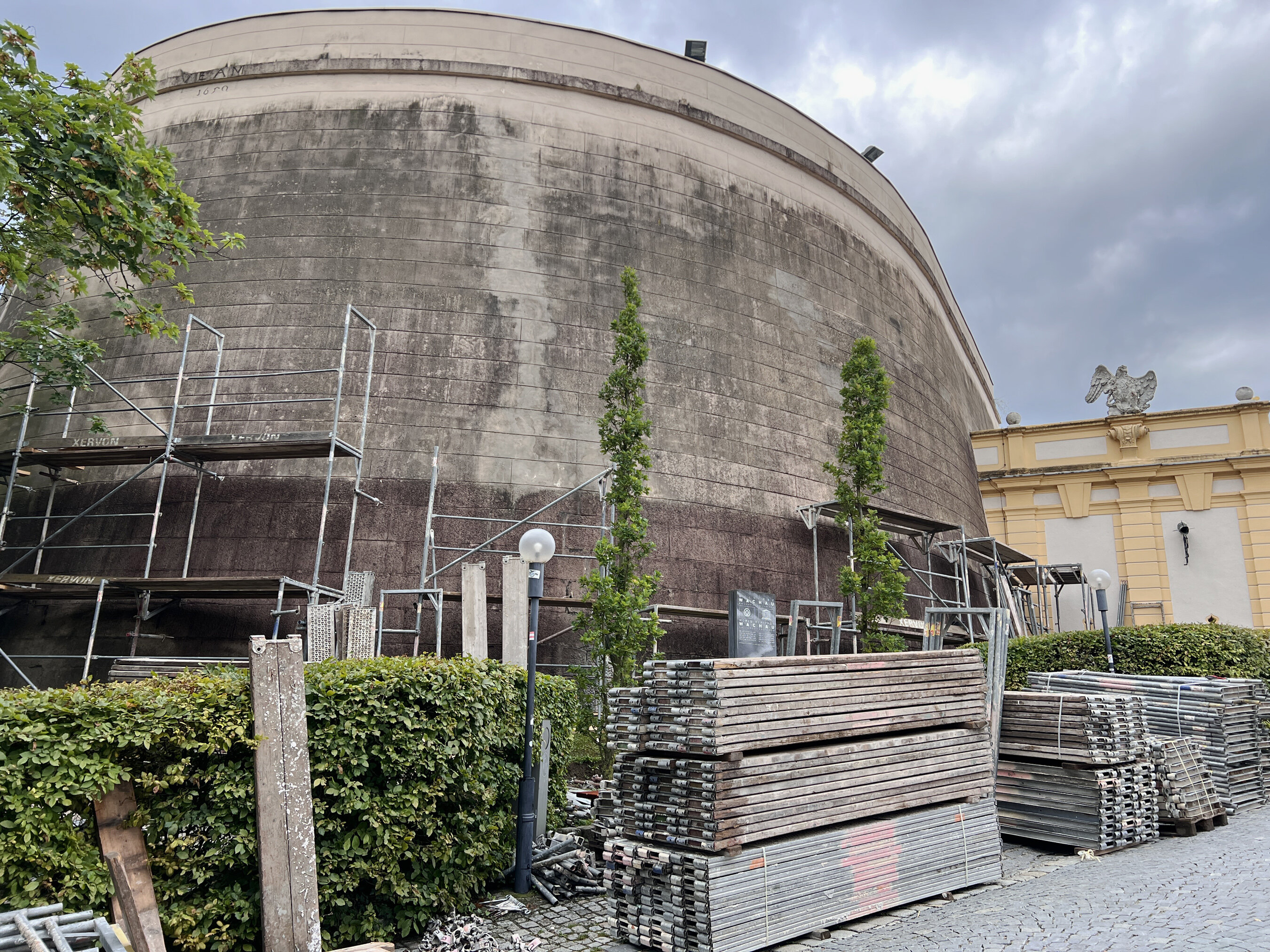 Südbastei des Stiftes wird eingerüstet