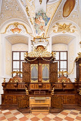 Orgel in der Sommersakristei des Stiftes Melk