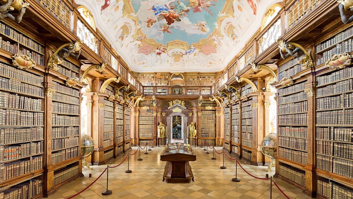 Prunksaal der Stiftsbibliothek Melk