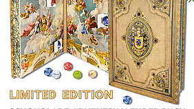 Adventkalender in Buchform mit Schokolade gefüllt