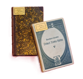 Buchumschlag Onkel Toms Hütte aus der Melker Stiftsbibliothek